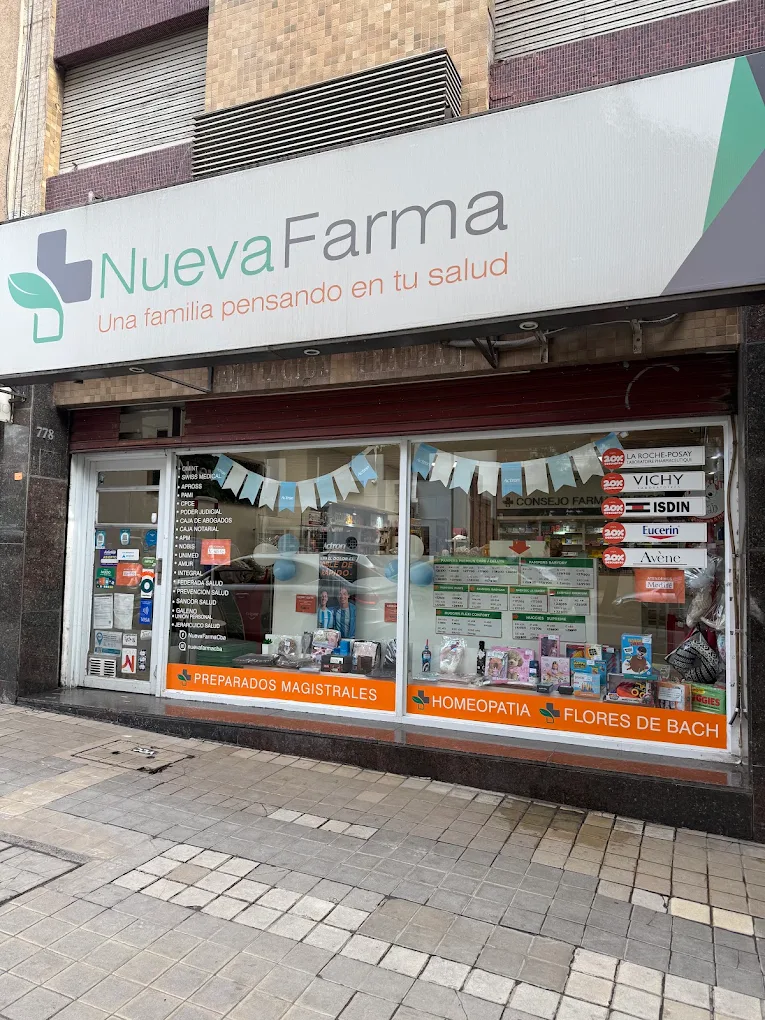 Fachada de NuevaFarma en Nueva Córdoba